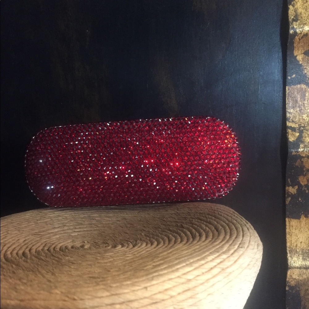 Ruby Red Crystal Eyeglass Case. - image 2